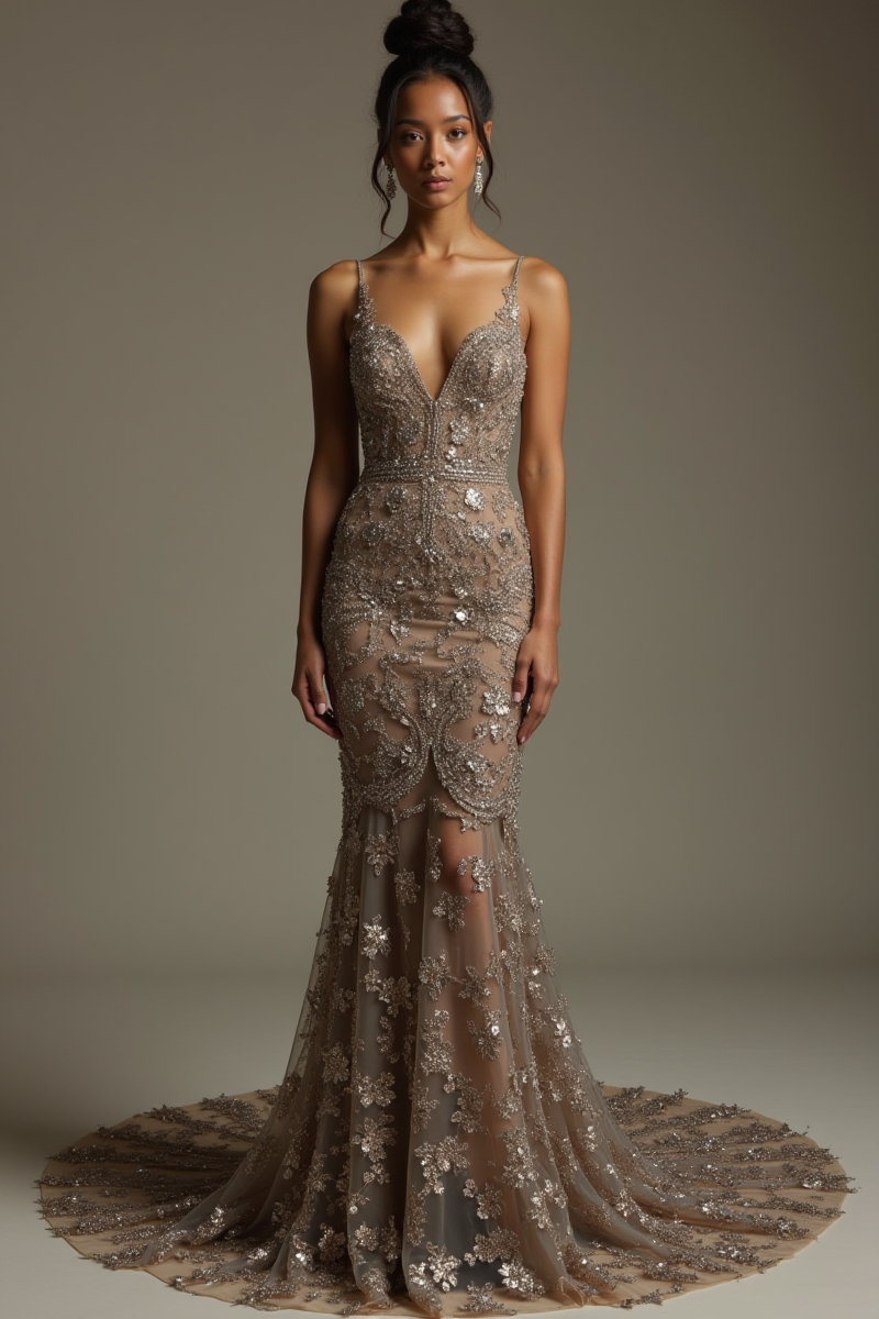 Silk Evening Dress